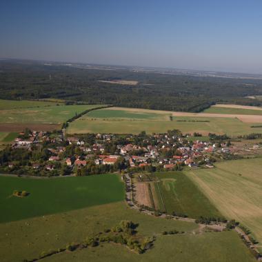 Letecké snímky obce Běleč 
